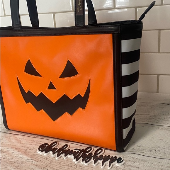 *Hot Chocolate Design Chocolaticas Halloween Double Sided Women's Tote Bag Purse - Picture 2 of 16